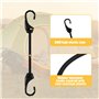 Ellxen Lot de 12 Sangles Elastiques Tendeurs en Caoutchouc avec Crochets, Robustes Extensibles Résistants Polyvalents avec Croch