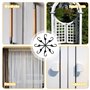 Ellxen Lot de 12 Sangles Elastiques Tendeurs en Caoutchouc avec Crochets, Robustes Extensibles Résistants Polyvalents avec Croch