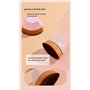 lot de 4 éponges de maquillage et pinceaux maquillages, pinceaux maquillages pour le teint ensemble pour un beau maquillage