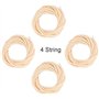 Cordes Ukulélé Acoustique Basse Cordes Ukulélé 4 PCS U-Bass Jeu de Cordes Ukulélé Basse 5mm 4mm 3mm 2.5mm Accessoire Pièce de Re