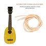 Cordes Ukulélé Acoustique Basse Cordes Ukulélé 4 PCS U-Bass Jeu de Cordes Ukulélé Basse 5mm 4mm 3mm 2.5mm Accessoire Pièce de Re