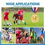 Lot de 6 médailles d'or pour récompenses, médailles de récompense en métal pour enfants avec rubans de cou, médailles de trophée