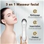 DOCOCO Masseur de Lifting du Visage EMS 3 Modes LED Appareil de Beauté con Massage Thermique