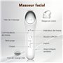 Appareil Anti Rides Massage Visage, DOCOCO Masseur de Lifting du Visage EMS 3 Modes LED Appareil de Beauté con Massage Thermique