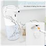 Distributeur Savon Automatique, 400ml Distributeur Savon Mural Rechargeable USB Distributeur, 4 Réglables Niveaux, IPX5 Étanche 