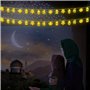 Guirlande Lumineuse Ramadan 3M avec 20 LED Blanches Chaudes