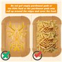 YAMAIDUO Papier Cuisson Air Fryer 120 Pièces Compatible avec Philips Dual 3000/5000 Series Cookwise, Jetable Antiadhésive Papier