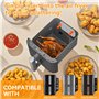 LUOJINYI Grille Anti Projection Air Fryer Ninja, 2 Pièces Grille Air Fryer pour Air Fryer Ninja Double Stack XL SL400EU & SL300E