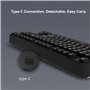 ABHI Clavier Mécanique Gaming avec Cool 21 Effets Rétro-éclairé Hot-Swap Clavier Filaire pour PC Tablettes iOS Windows PS4 Xbox 