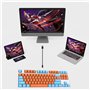 ABHI Clavier Mécanique Gaming avec Cool 21 Effets Rétro-éclairé Hot-Swap Clavier Filaire pour PC Tablettes iOS Windows PS4 Xbox 