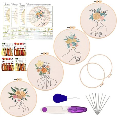 Kits de démarrage de broderie Woczcroy