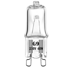 Lot de 10 ampoules halogènes G9 40W 230V 520lm 2700K Intensité variable Blanc chaud