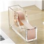 SIPLIV Distributeur de ruban adhésif en acrylique transparent à une main - Distributeur de ruban adhésif pour siège de bureau - 