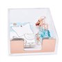 SIPLIV Distributeur de notes adhésives en acrylique transparent - Boîte de rangement pour cartes de visite, papeterie pour burea