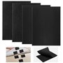 2 Paires Bandes Velcro à Coudre Noir 20 x 30 cm