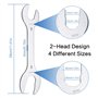 NAEBRO Clé de Casque de Vélo Outil de Clé à Molette Clé à Double Extrémité 30 32 36 40mm 4 en 1 Clé à Cône de Moyeu pour Vélo VT