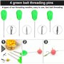 QINERSAW 18 PCS Hameçon de Pêche 19 * 10mm 16 * 7mm 14 * 7mm Bas de Ligne Carpe Montage Carpe sans Ardillon Hameçon Pêche à Carp
