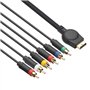 Component AV Cable for PS2 PS3 1.8m 6ft YPbPr Cable for PlayStation 2 3 Component RCA Audio Video Cable for PS2/3 Gaming Console