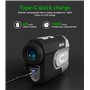 MOESAPU Télémètre de golf avec pente, télémètre de golf de 1 200 m avec magnétique, grossissement 7x, télémètre laser pour la ch