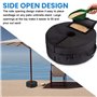 Sporgo Sac de sable lesté Pied de parasol : pied de parasol remplissable, sacs de sable à remplir jusqu'à 40 kg, pied de parasol