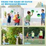 Balle Raquette Scratch Jeux, Jeu de Balle à Attraper Velcro avec 2 Palettes et 2 Balles, Enfants Catch Ball Jouet, Raquette de P