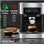 ROTKUSZ Espresso Bottomless Porte-filtre 51mm, Porte Filtre à Café porte-filtre sans fond Acier Inoxydable, Compatible avec DeLo