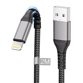 Câble iPhone 2M [Certifié Apple MFi]