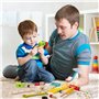 TONZE Jouet Enfant 3 4 5 Ans, Boite a Outil Enfant Jouets en Bois DIY 3D Jeux de Construction Bricolage, Caisse a Outil Jouet Je