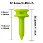 SZXMDKH Lot de 100 petits tees de golf en plastique Vert 25 mm