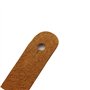 Alnicov Lot de 2 sangles pour ukulélé - En cuir synthétique - Avec bouton - Pour ukulélé et guitare acoustique - Marron