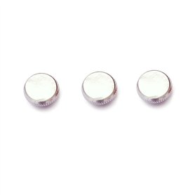 Alnicov Lot de 3 boutons de trompette de remplacement en argent avec coque blanche