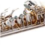 Alnicov Lot de 3 boutons de trompette de remplacement en argent avec coque blanche