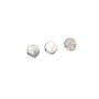 Alnicov Lot de 3 boutons de trompette de remplacement en argent avec coque blanche