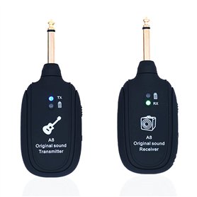 Alnicov Système de guitare sans fil 20 Hz-20 kHz UHF sans fil UHF pour guitare électrique