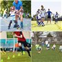 xianzhanEU 30 PCS Cone Plastique 75mm Cônes Sport Coloré pour Football, Sport , Roller, 5 Couleurs