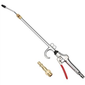 Pistolet de soufflage à air extensible avec buse de nettoyage 285 mm – 500 mm avec 1 buse de soufflage pour nettoyage de la pous