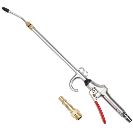 Pistolet de soufflage à air extensible avec buse de nettoyage 285 mm – 500 mm avec 1 buse de soufflage pour nettoyage de la pous