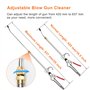 Pistolet de soufflage à air extensible avec buse de nettoyage 285 mm – 500 mm avec 1 buse de soufflage pour nettoyage de la pous