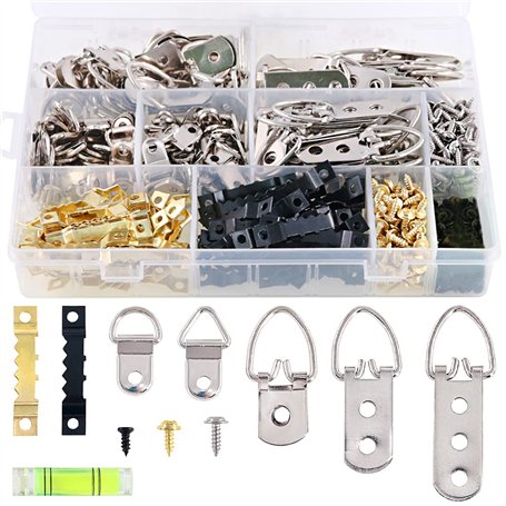 Swpeet 601 pcs Kit de crochets de crochets robustes avec 1 mini dégradé