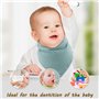Foydream Bébé Bavoirs, 8 Pièces Naissance Bebe Nouveau Mousseline Bandana Bave Bavoirs pour Unisexe Bébé Filles Garçons Bave et 