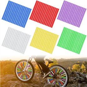 CAREDGO 72 Pièces Réflecteur de Rayon de Vélo