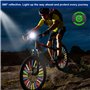 CAREDGO 72 Pièces Réflecteur de Rayon de Vélo, Rayon Vélo Lumineux 75mm Couverture de Rayon Vélo Couvre Rayon Velo en ABS Réflec