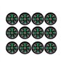 Oumij Boussole 15mm 12pcs Mini Pratique Boussole en Plastique Remplie D'huile de Poche Poids Léger pour la Randonnée Camping Act