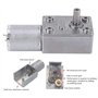 DC 24V 5-150RPM Grand moteur à engrenages à vis sans fin de type micro Moteur de réduction de vitesse DC Moteur de réduction de 