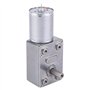DC 24V 5-150RPM Grand moteur à engrenages à vis sans fin de type micro Moteur de réduction de vitesse DC Moteur de réduction de 
