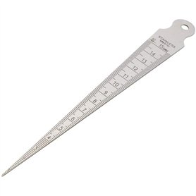 ANCLLO Jauge d'épaisseur en Acier Inoxydable-Outil de Mesure de Trou Solide et Robuste-0 à 15 mm-Soudage Jauge Conique Outil Mét