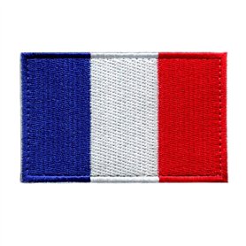 Patch France - 8 x 5 cm - Ecusson Drapeau Militaire Airsoft Garçons et Filles