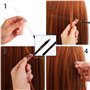10 Pcs Cheveux Extension Loop Filet, Outil de Traction pour Extensions de Cheveux, Micro Outil de Traction pour Cheveux, Outils 