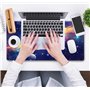 Cute Galaxies Sous-main de bureau esthétique, tapis de souris violet motif cosmos, taille XXL, tapis de bureau pour jeux vidéo, 