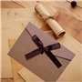 Carte Cadeau Papier Kraft Enveloppe, 20 Pièces Rétro Papier Kraft Enveloppe, Rétro Enveloppe Avec Ruban, Kraft Enveloppe Rubans,